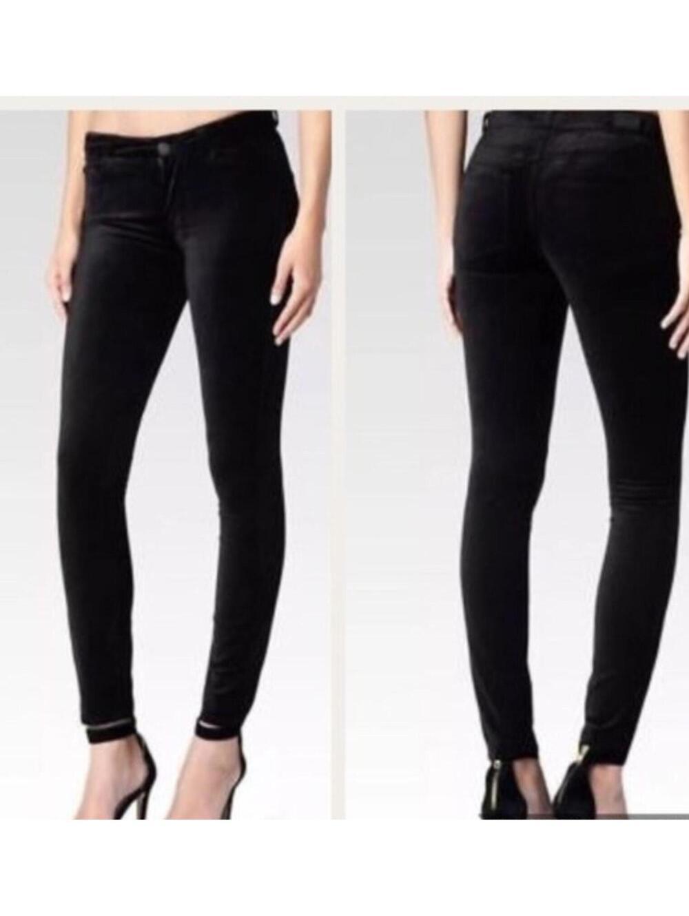 Paige Verdugo Jegging Black Skinny Jeans Women’s Size 26 Stretch Mid Rise